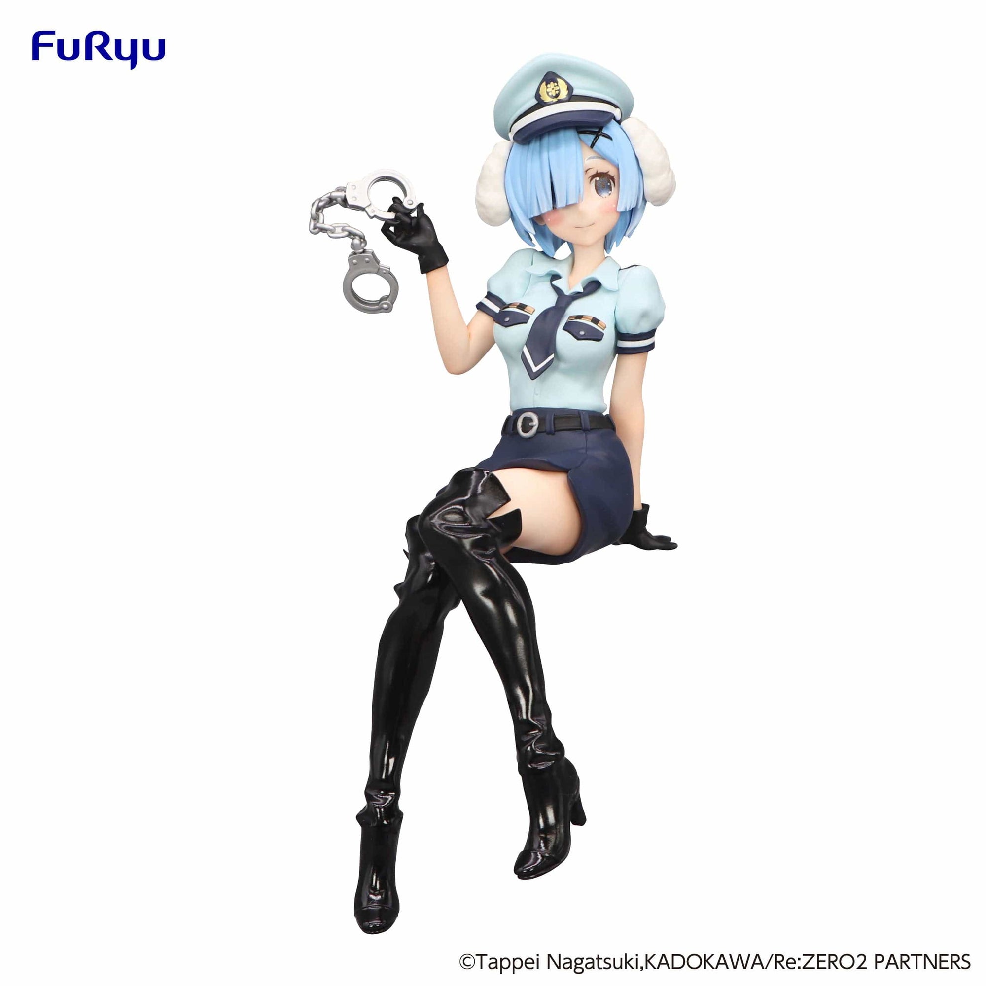 FURYU Corporation Noodle Stopper Figure - Rem Police Officer Cap with Dog Ears -