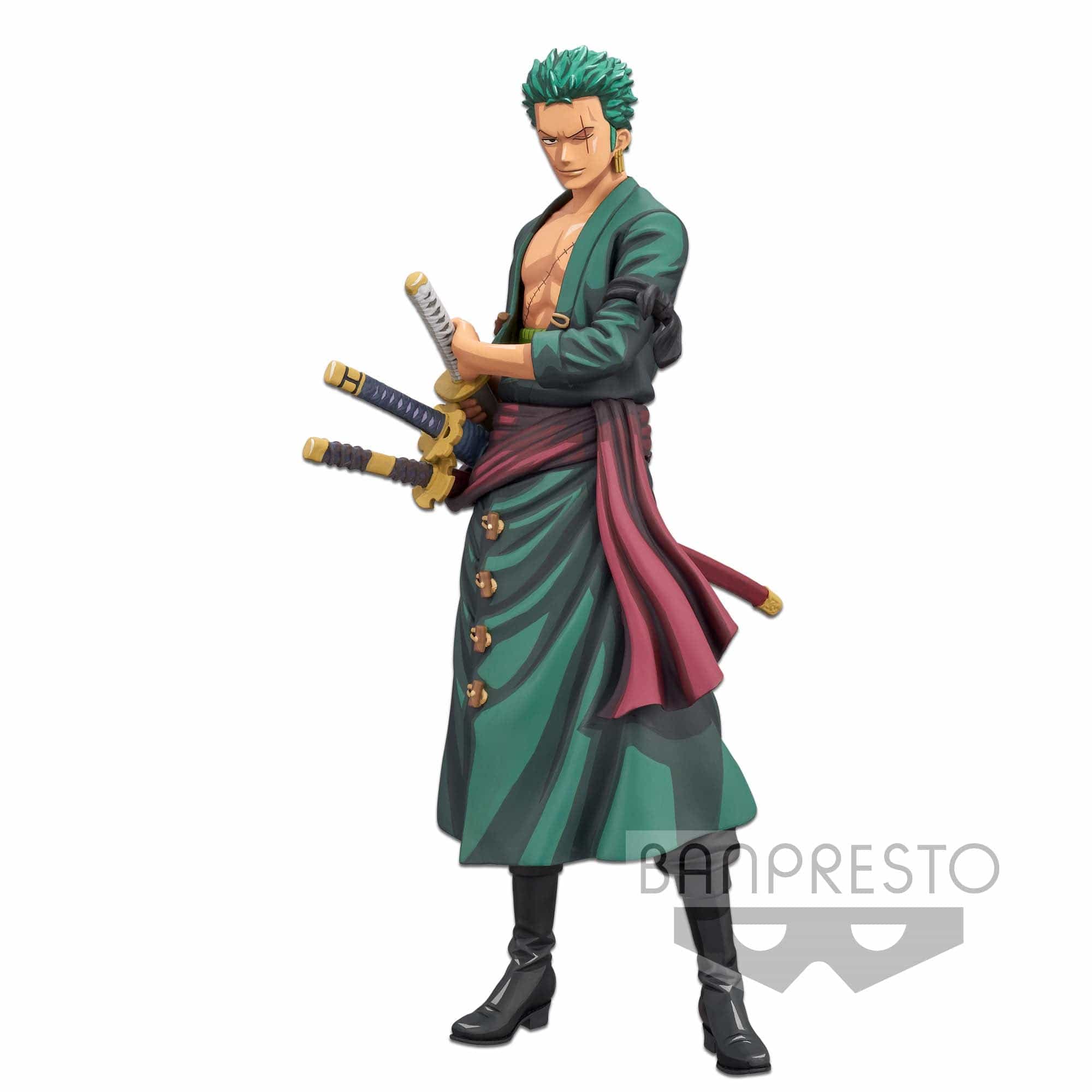 Banpresto ONE PIECE GRANDISTA RORONOA ZORO MANGA DIMENSIONS