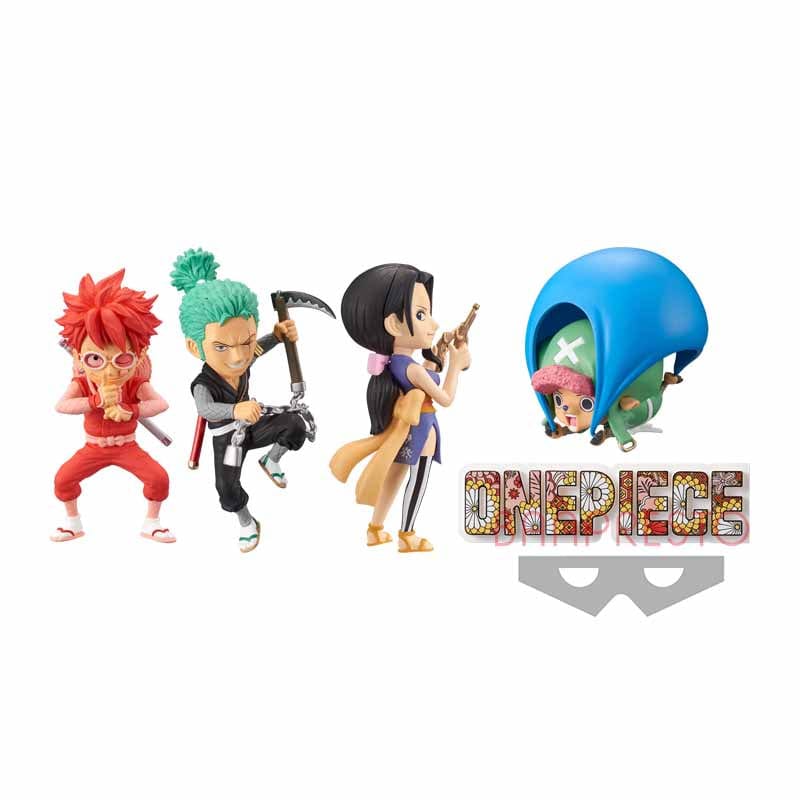 Banpresto ONE PIECE WORLD COLLECTIBLE FIGURE WANOKUNI STYLE 1 - Set of 4