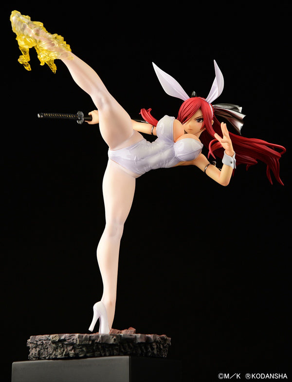 FAIRY TAIL Erza Scarlet HIGH KICK ver White Bunny