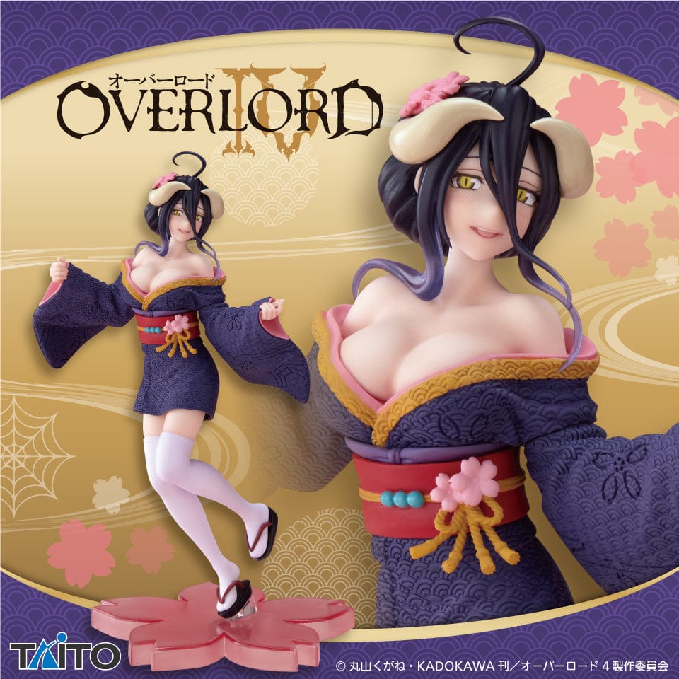 Taito Overload IV Coreful Figure Albedo Sakura Kimono ver.