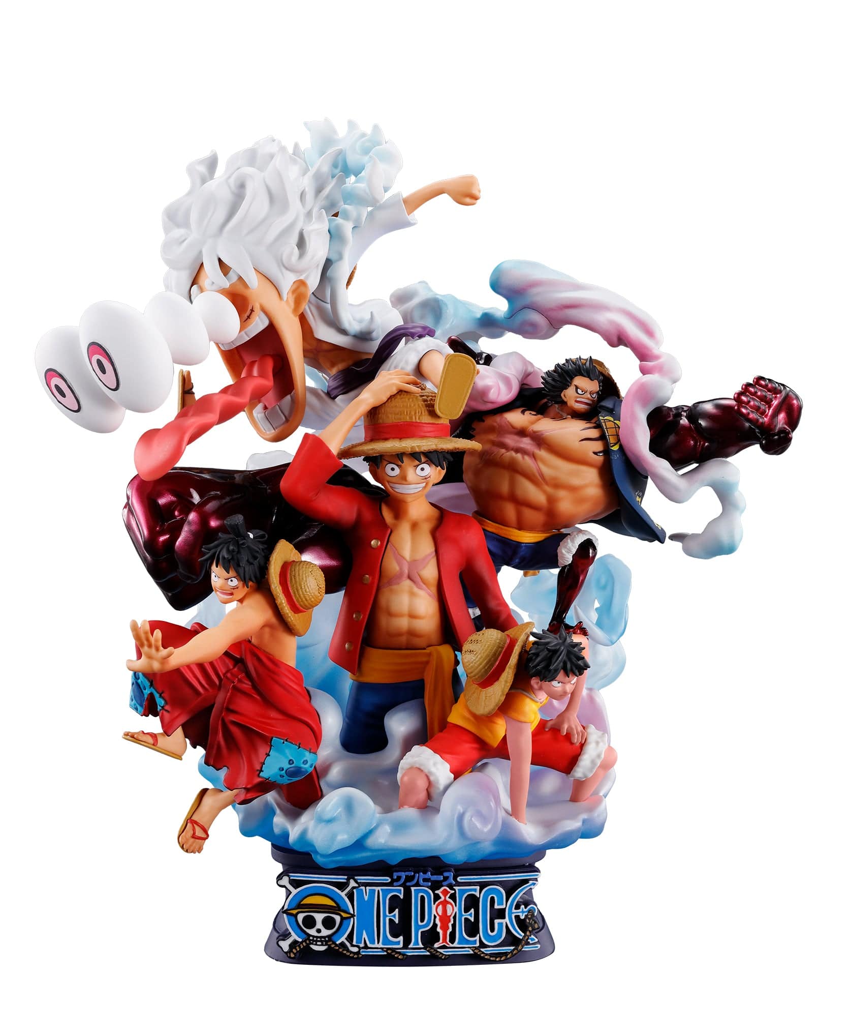 Megahouse PETITRAMA SERIES DX LOGBOX ONE PIECE RE BIRTH 02 Luffy Special
