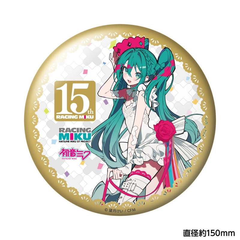 Racing Miku 15th Anniversary Rhapsody 2010-2025 Big Can Badge