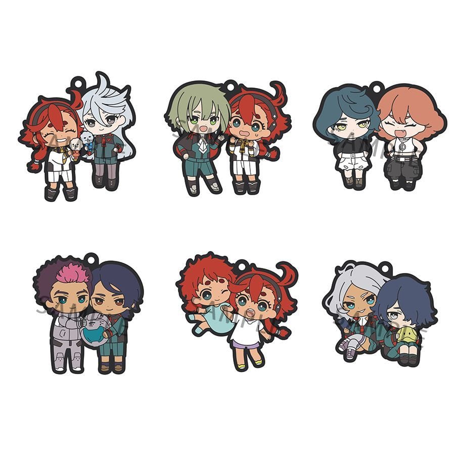 Megahouse RUBBER MASCOT BUDDYCOLLE Mobile Suit Gundam THE WITCH FROM MERCURY Vol 2 (SET of 6pcs)