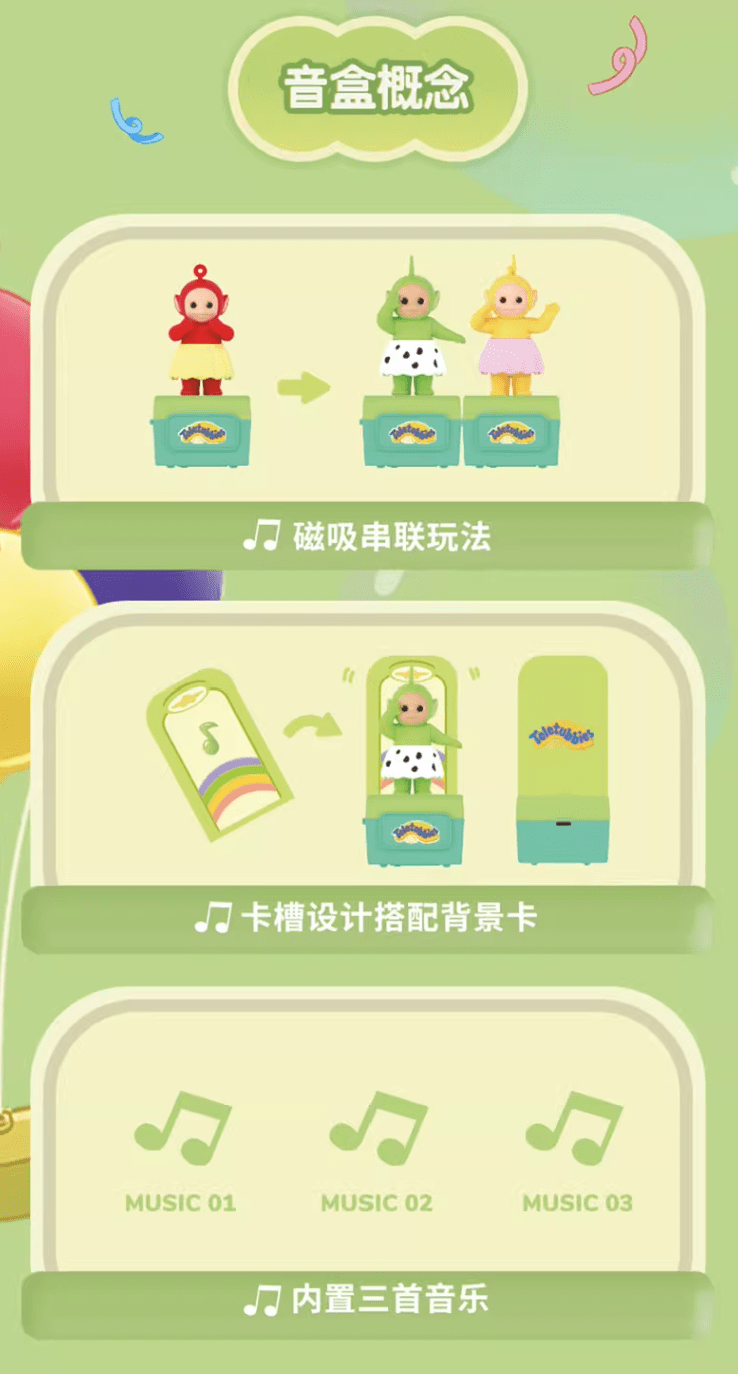 Moetch TELETUBBIES PARTY SERIES MUSIC BOX