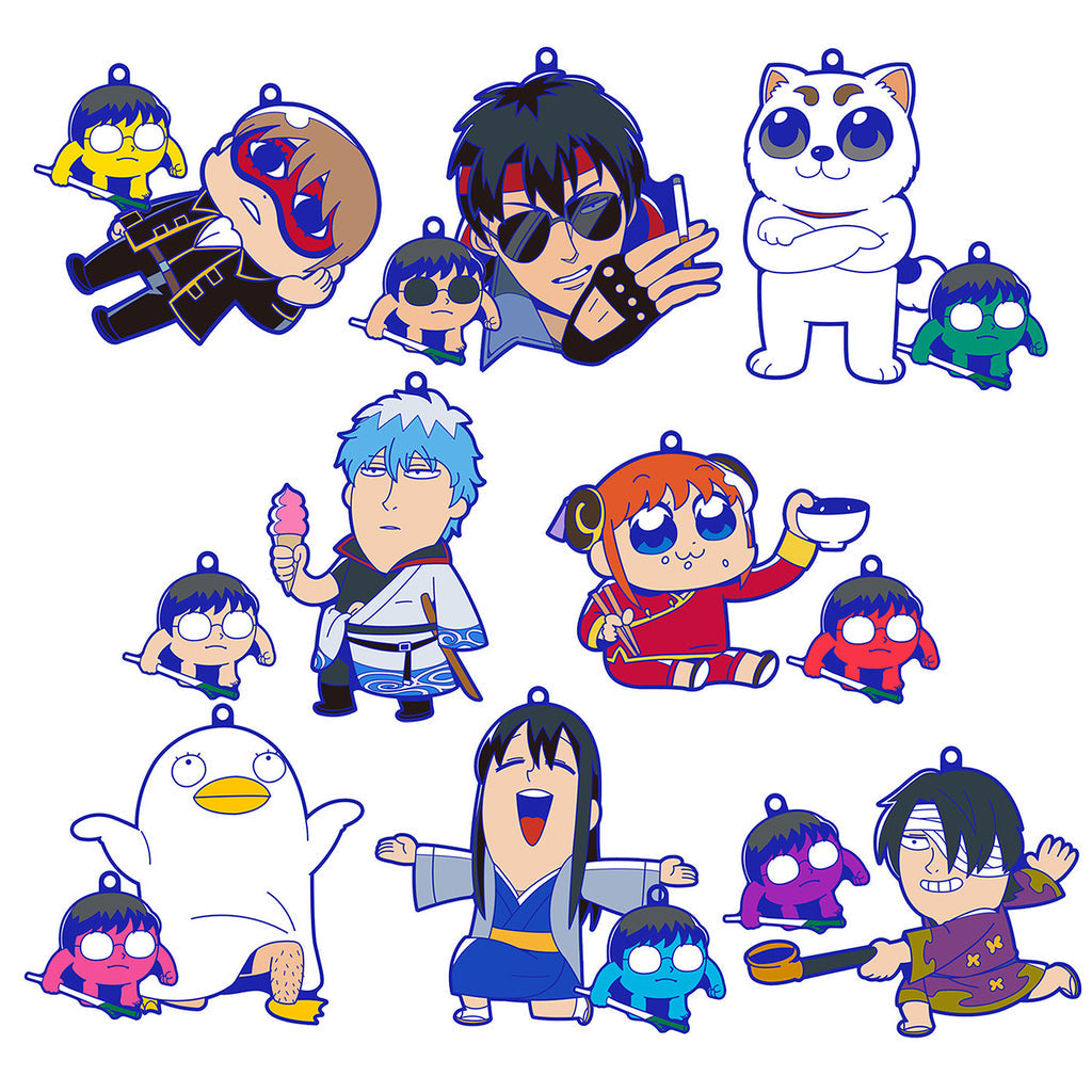 RUBBER MASCOT Gintama x Okawabukubu Gintama Oshanti (rerun) (SET of 8pcs)