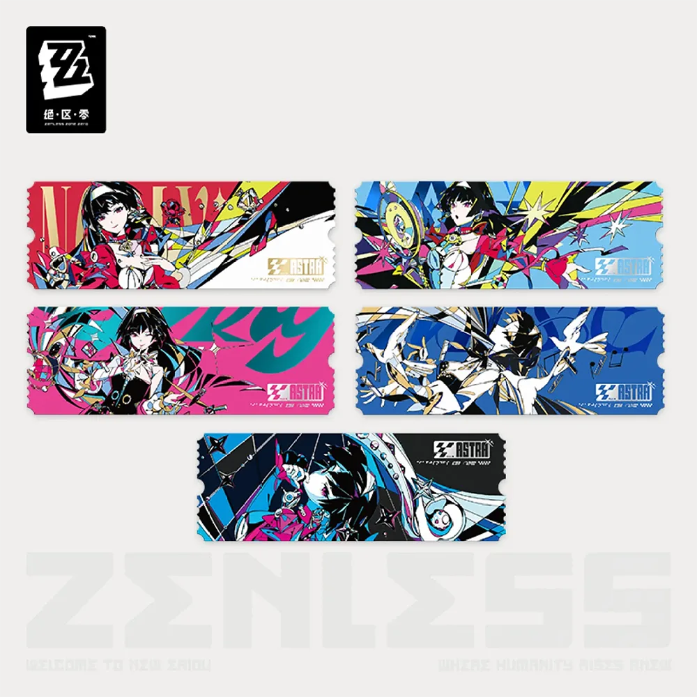ZENLESS ZONE ZERO Stars of Lyra Series Astra Live Collectible Ticket Stub Set