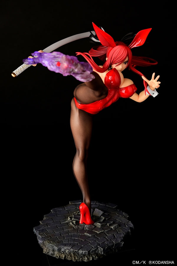 FAIRY TAIL Erza Scarlet HIGH KICK ver CRIMSON Bunny 1/6 Scale Figure