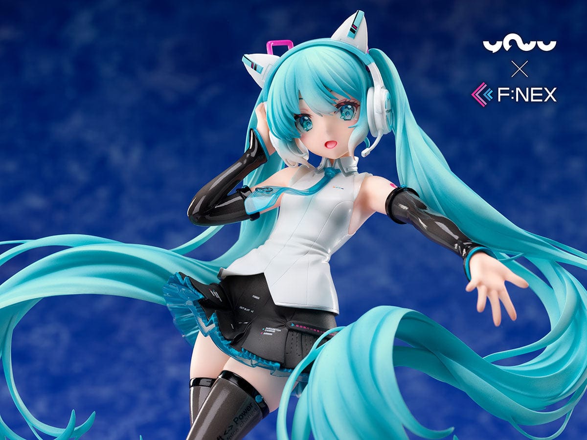 FURYU YOWU×F:NEX HATSUNE MIKU CAT EAR HEADPHONE Ver. 1/7 Scale Figure