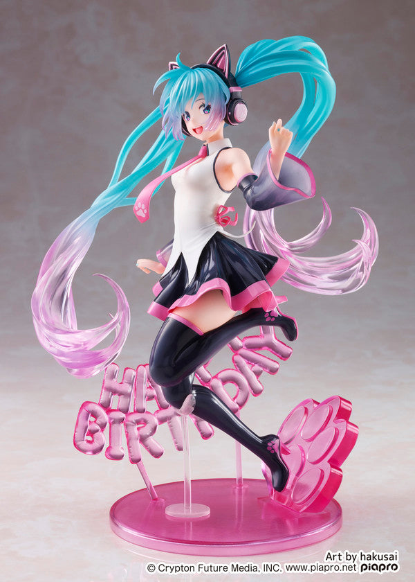 TAITO Hatsune Miku Birthday 2021 ～Happy Cat ver.～AMP Figure