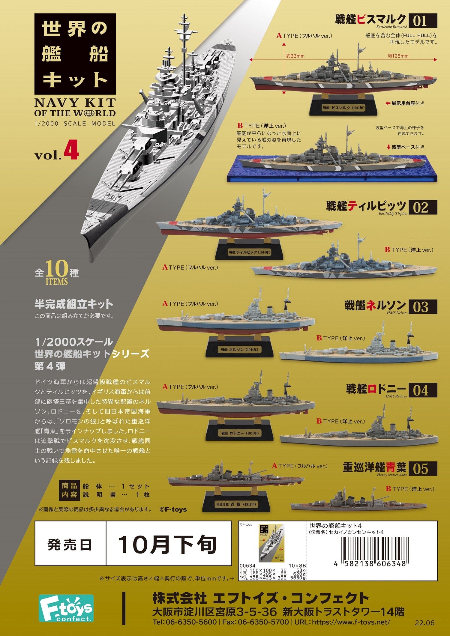 F-toys confect NAVY KIT OF THE WORLD 4