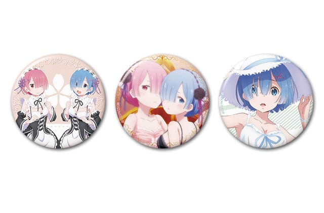 HOBBYSTOCK Re : ZERO - Starting Life in Another World - 76mm Can Badge 3 Pieces Set