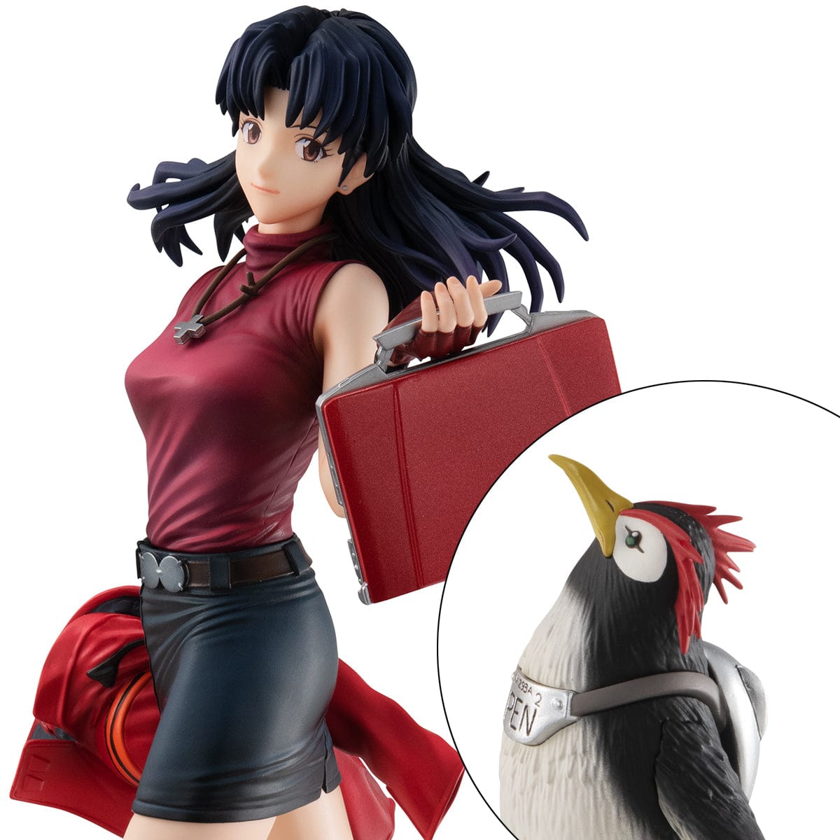 Megahouse Rebuild of Evangelion GALS Series Misato Katsuragi & Pen Pen
