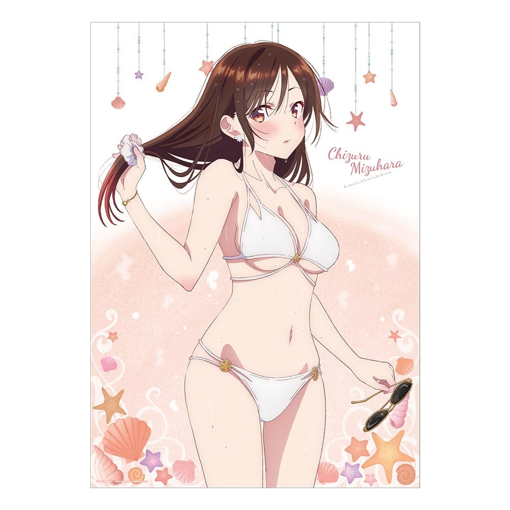 Kadokawa Rent A Girlfriend Swimsuit and Girlfriend A3 Sized Clear Poster