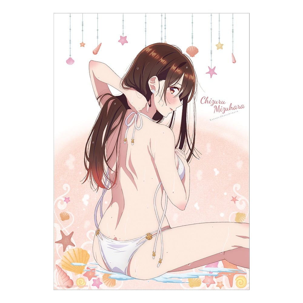 Kadokawa Rent A Girlfriend Swimsuit and Girlfriend A3 Sized Clear Poster