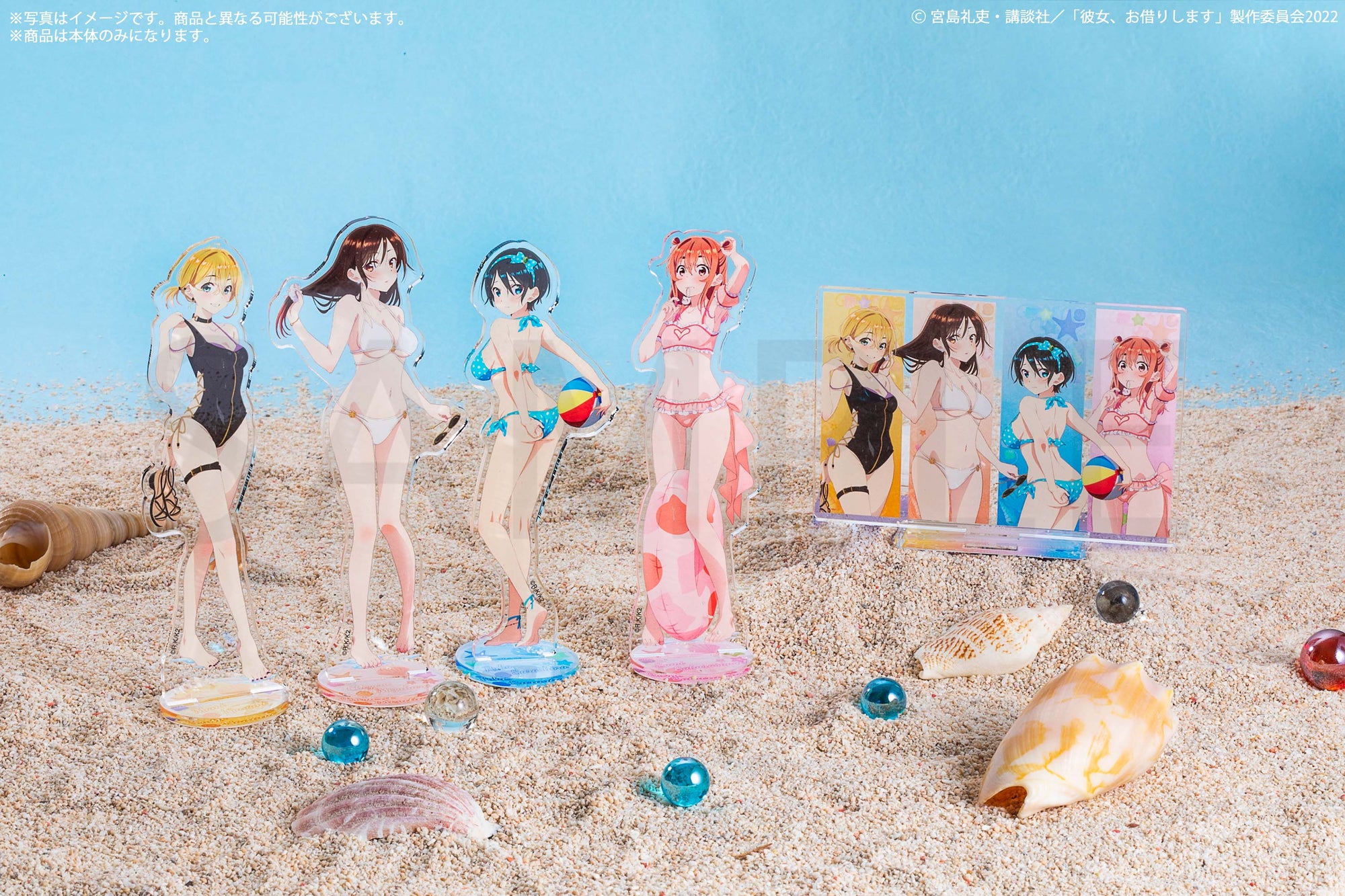 Kadokawa Rent A Girlfriend Swimsuit and Girlfriend Acrylic Stand Figure Chizuru Mizuhara