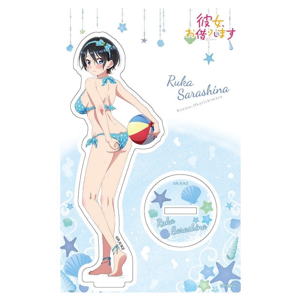 Kadokawa Rent A Girlfriend Swimsuit and Girlfriend Acrylic Stand Figure Ruka Sarashina