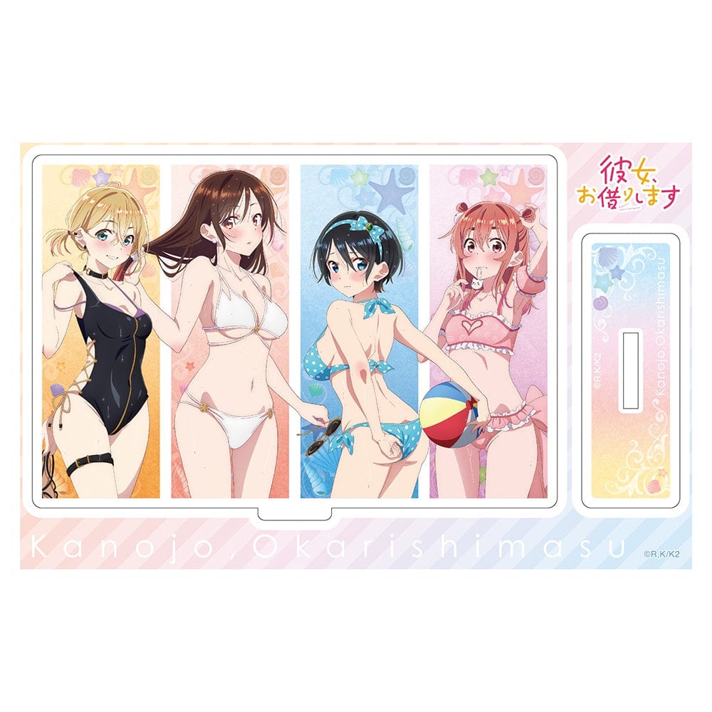 Kadokawa Rent A Girlfriend Swimsuit and Girlfriend Acrylic Stand Figure Swimsuit and Girlfriend