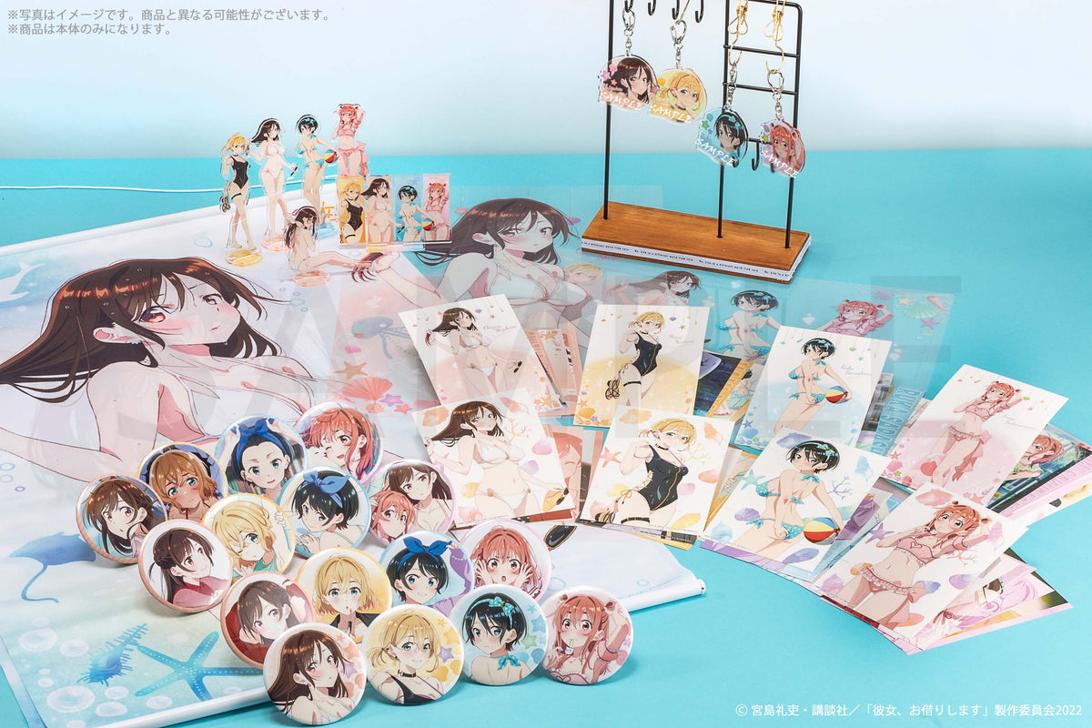 Kadokawa Rent A Girlfriend Swimsuit and Girlfriend Acrylic Stand Figure Swimsuit and Girlfriend