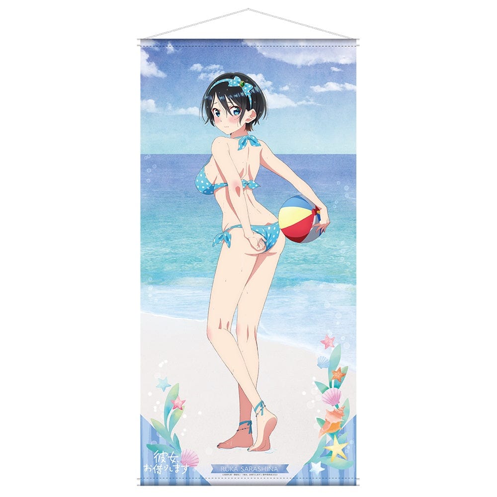 Rent A Girlfriend Swimsuit and Girlfriend Life sized Tapestry Ruka