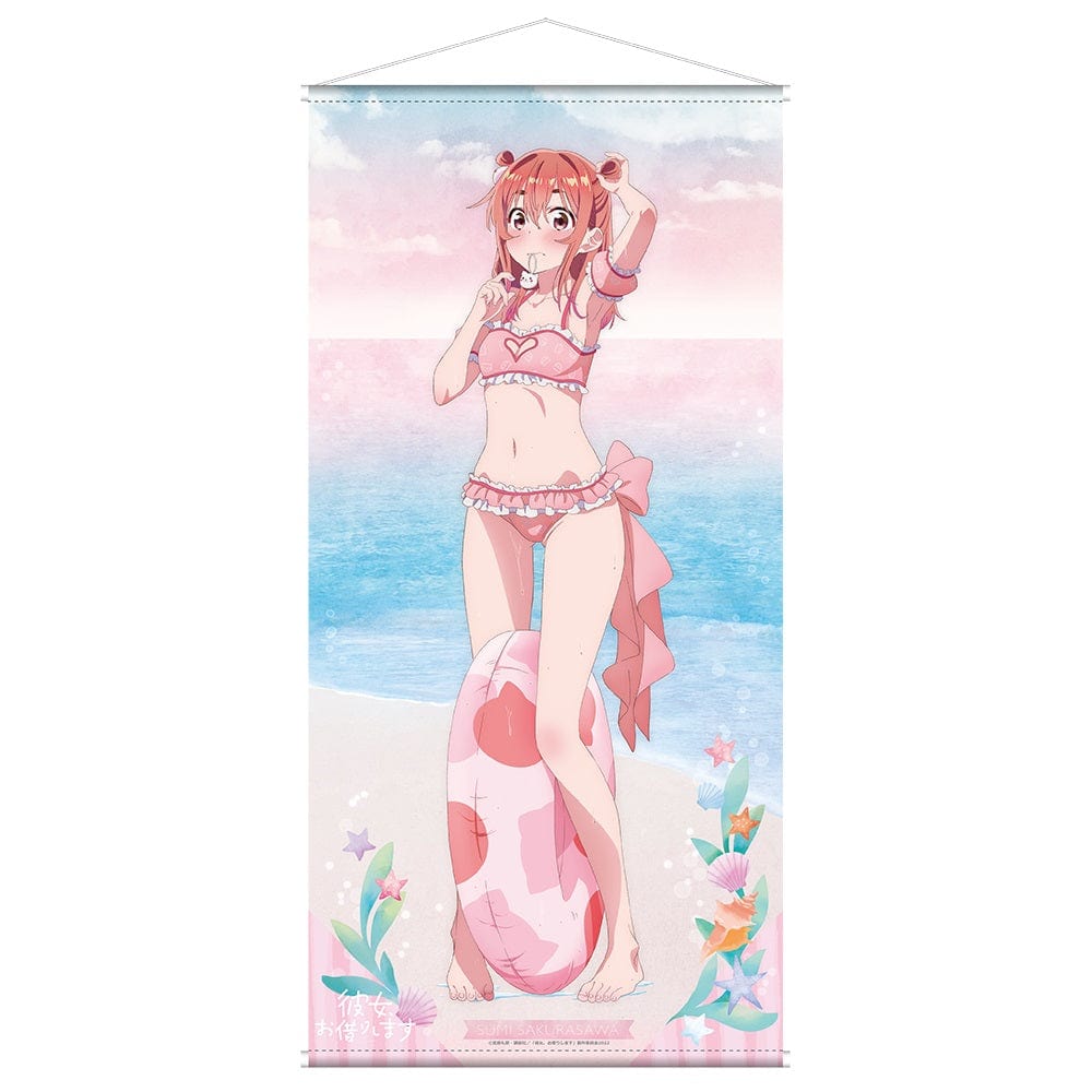 Kadokawa Rent A Girlfriend Swimsuit and Girlfriend Life-sized Tapestry Sumi Sakurasawa