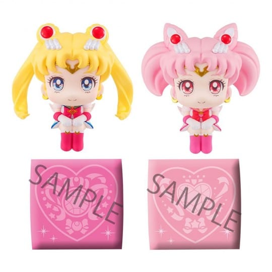 Megahouse Sailor Moon Look Up Series Super Sailor Moon & Super Chibi Moon set (with gift - cushion)