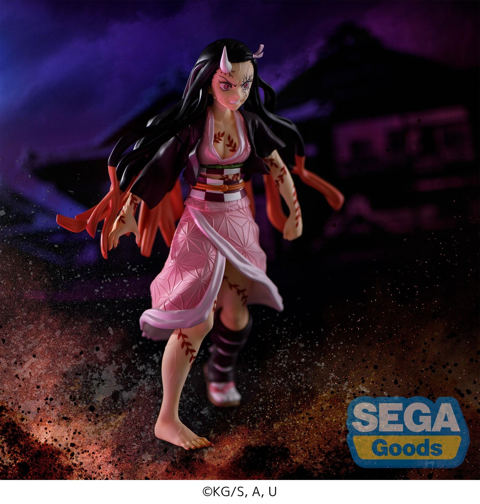 SEGA SEGA Demon Slayer Kimetsu no Yaiba FIGURIZMα Nezuko Kamado Demon Form Advancing Ver