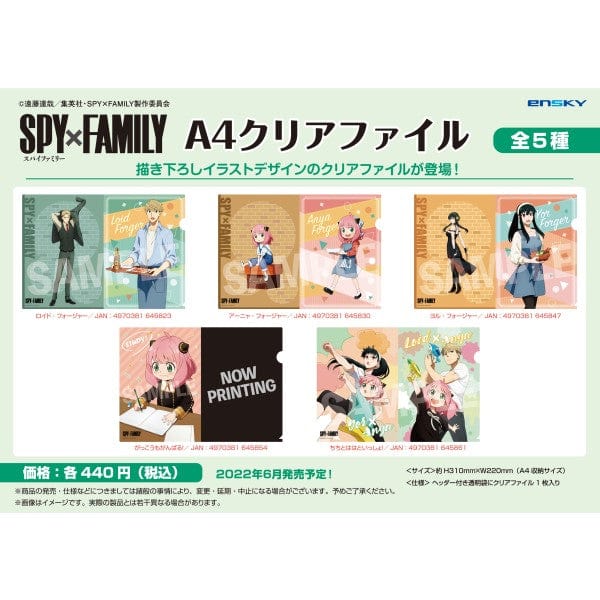 enSKY SPY x FAMILY A4 Clear File