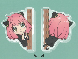 Taito SPY×FAMILY Deformation clear clip