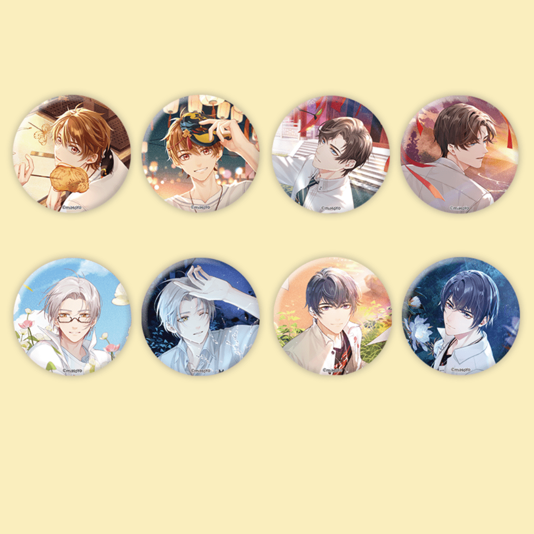 Mihoyo Tears of Themis  Summer Breeze Badges Set