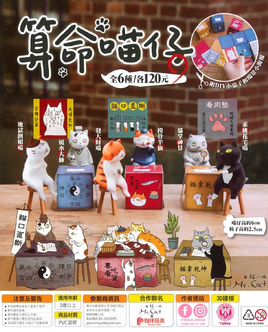 Partner Toys WP0012 Cat Fortune Teller 算命喵仔