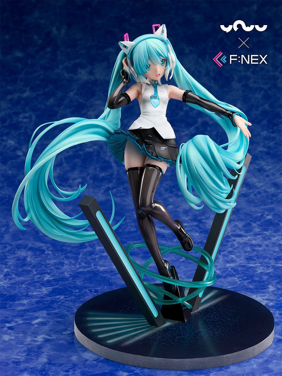FURYU YOWU×F:NEX HATSUNE MIKU CAT EAR HEADPHONE Ver. 1/7 Scale Figure