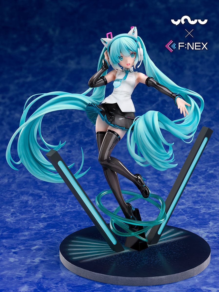 FURYU YOWU×F:NEX HATSUNE MIKU CAT EAR HEADPHONE Ver. 1/7 Scale Figure
