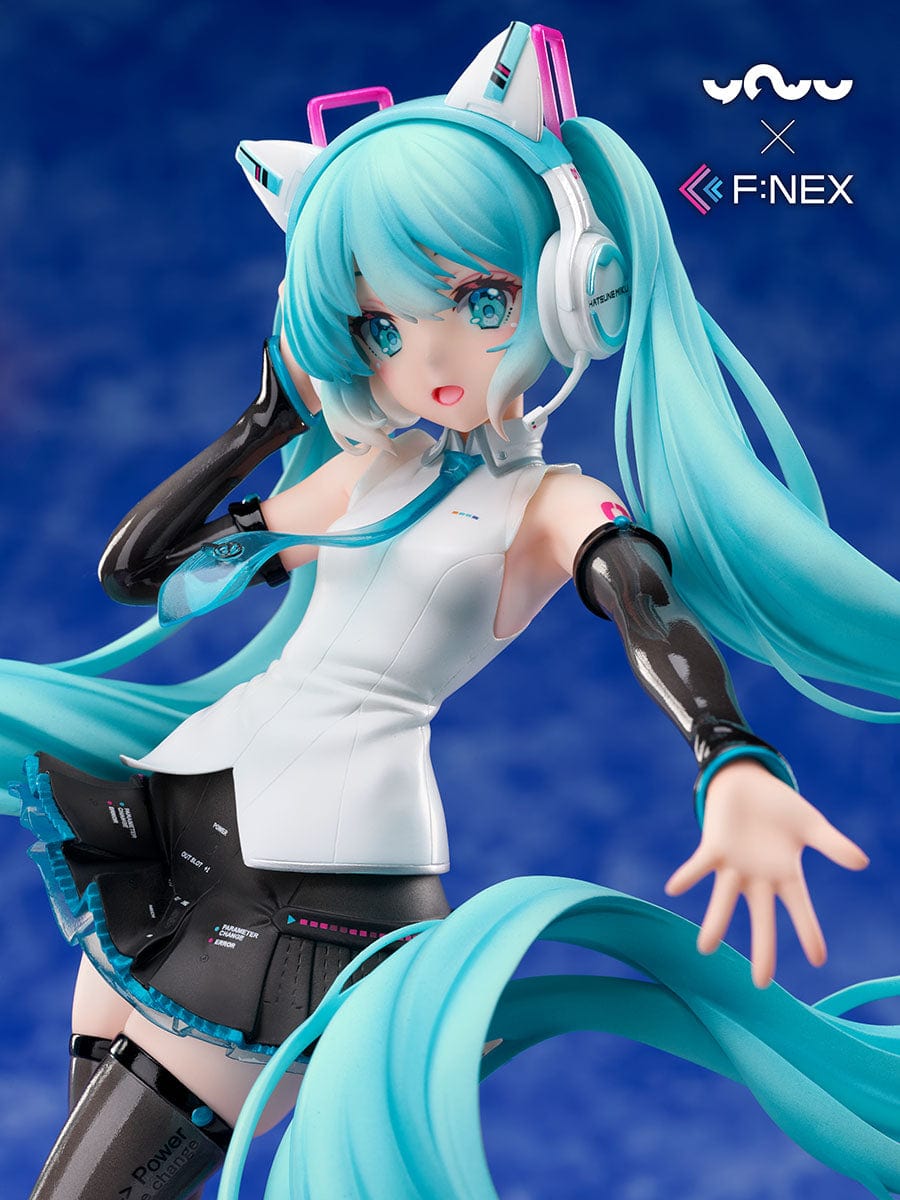 FURYU YOWU×F:NEX HATSUNE MIKU CAT EAR HEADPHONE Ver. 1/7 Scale Figure