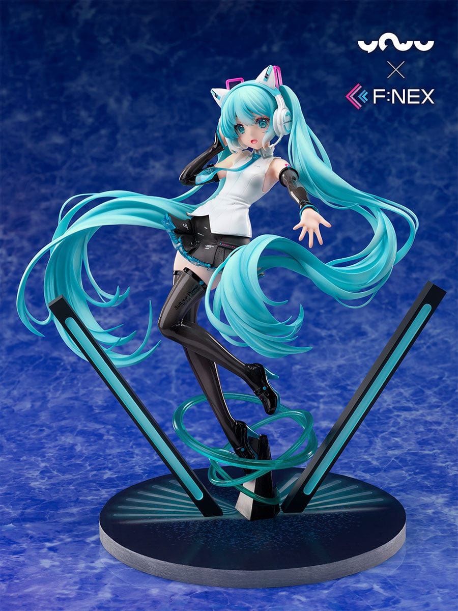 FURYU YOWU×F:NEX HATSUNE MIKU CAT EAR HEADPHONE Ver. 1/7 Scale Figure